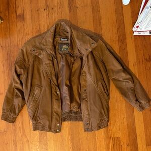 Wilsons Leather Tan Bomber Jacket